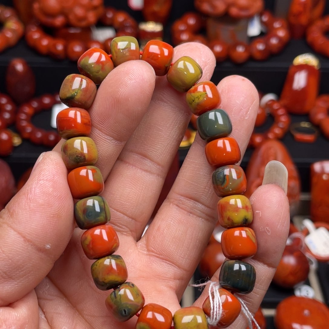 南红玛瑙珠宝奇石未镶嵌单圈9➕