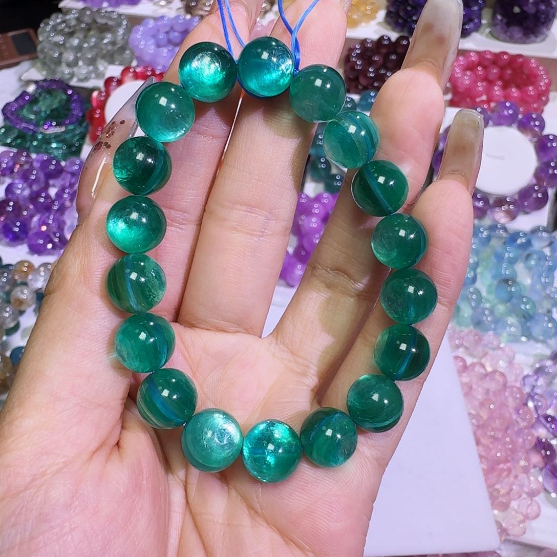 里***昂水晶手链未镶嵌蓝里云母10