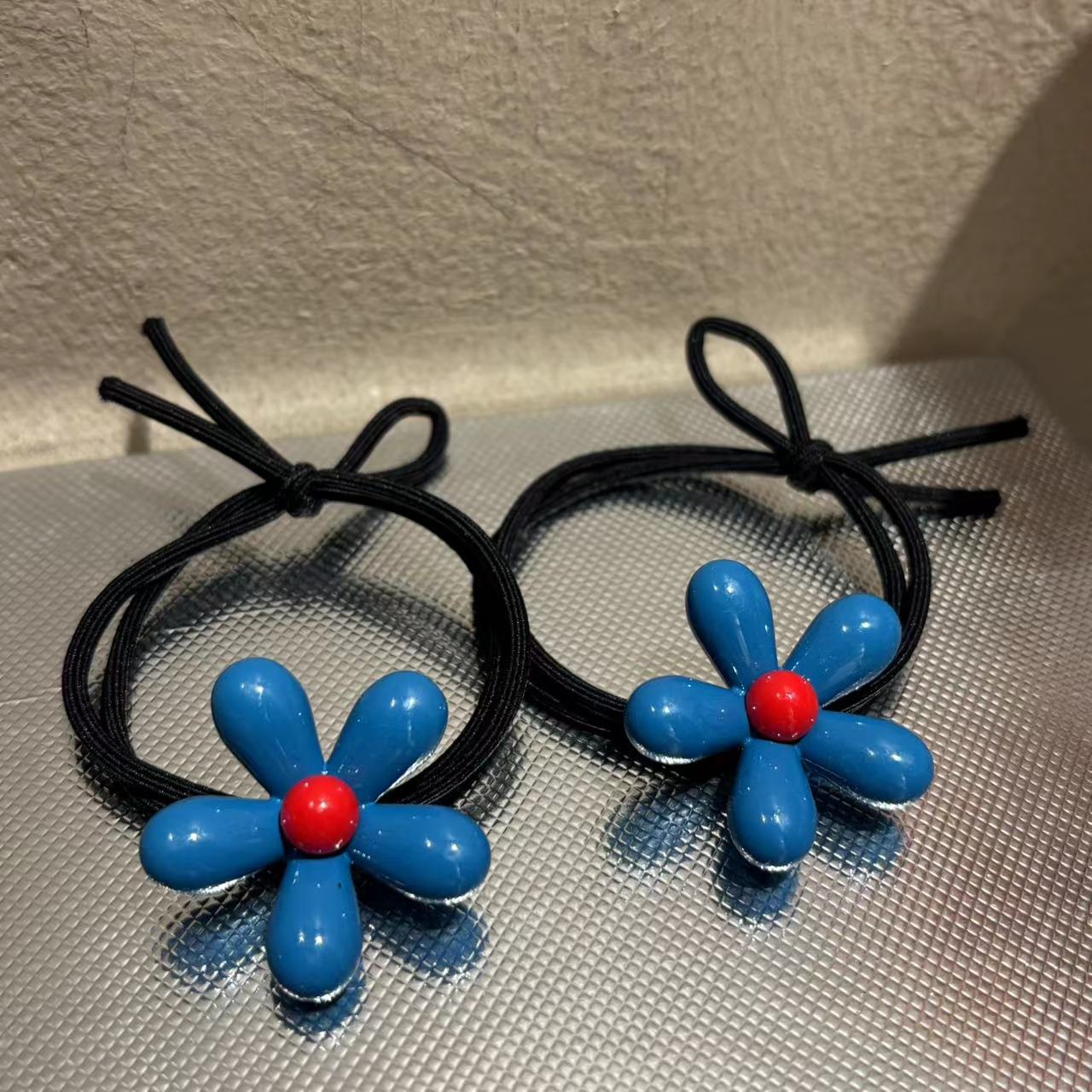 东大门时尚小花发圈T690一对