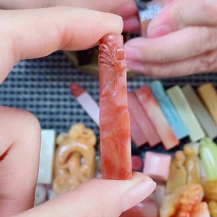 老挝石硬笔书法作品用