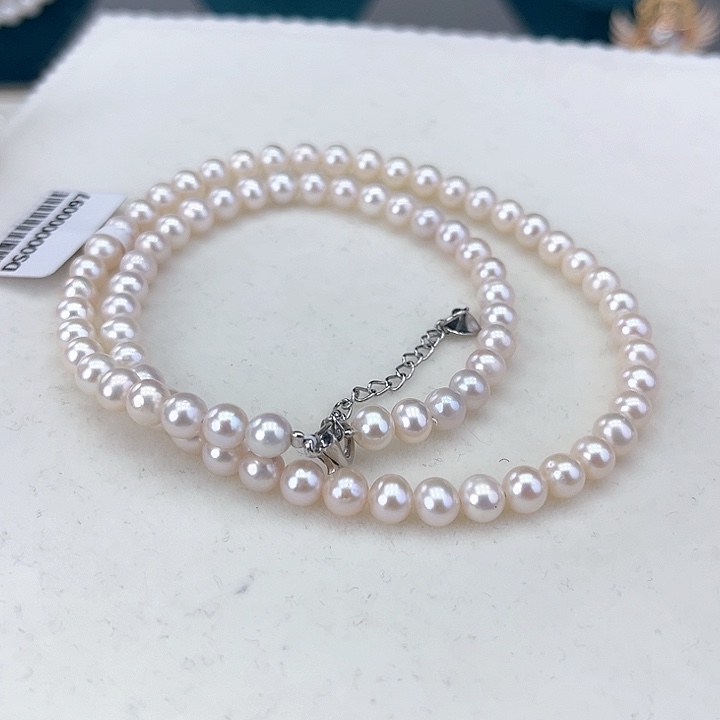 淡水珍珠颈饰未镶嵌5➕极光炫彩