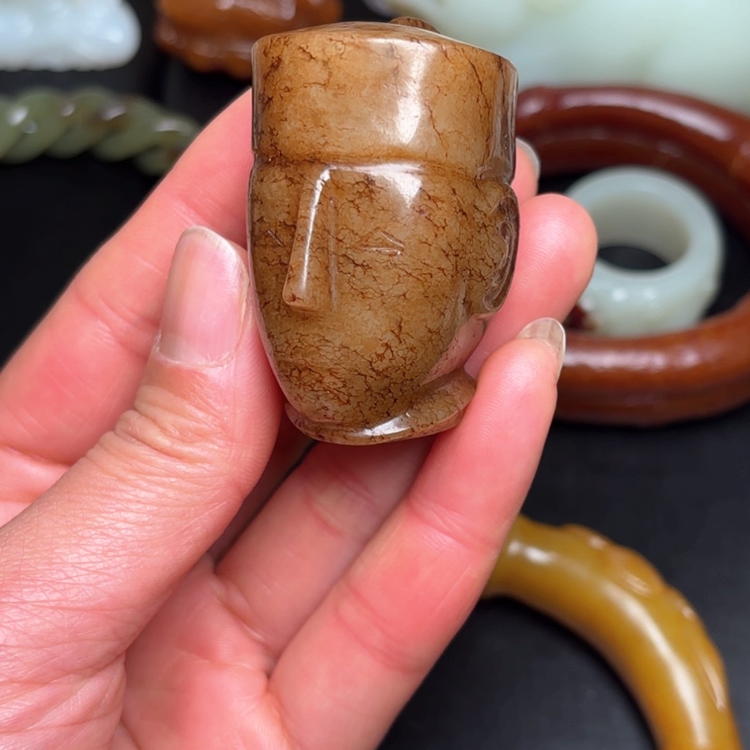 和田玉挂件未镶嵌天****人