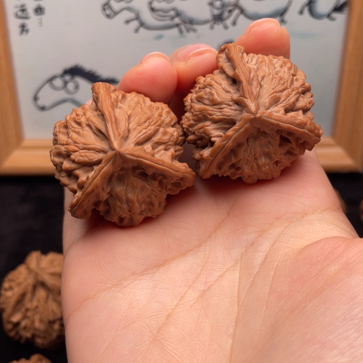 【闪购商品】文玩核桃把件G*37全品盘山奔