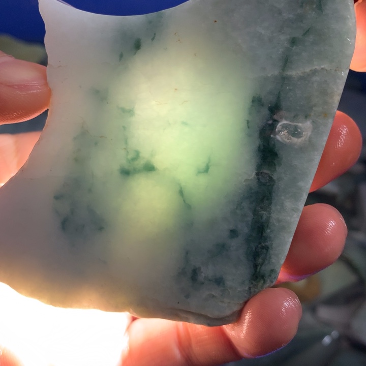 翡翠裸石翡翠边角料