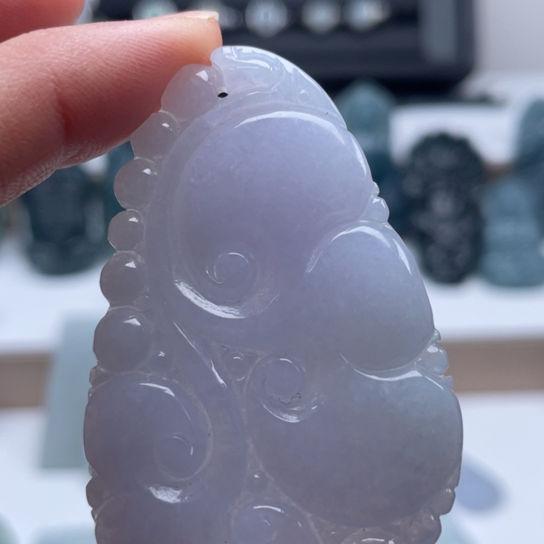 财***女翡翠未镶嵌颈饰天然翡翠