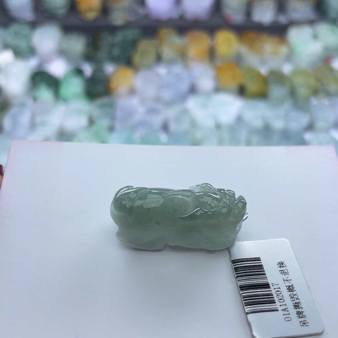 翡翠颈饰未镶嵌貔貅