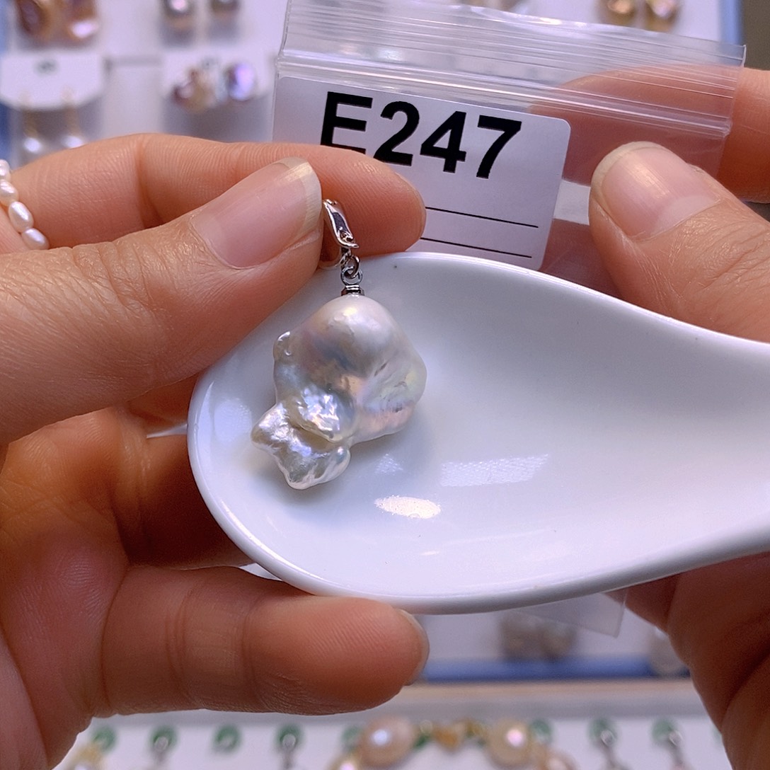 淡水珍珠颈饰银S925镶嵌