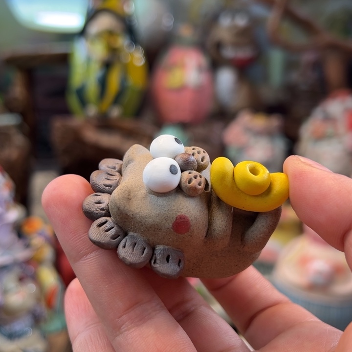 @***紫陶摆件小镇青花每日有新品