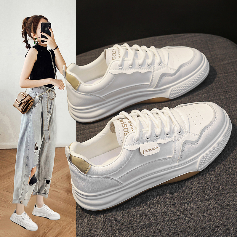 小白鞋女款2024秋季新款女鞋百搭软底板鞋休闲运动鞋