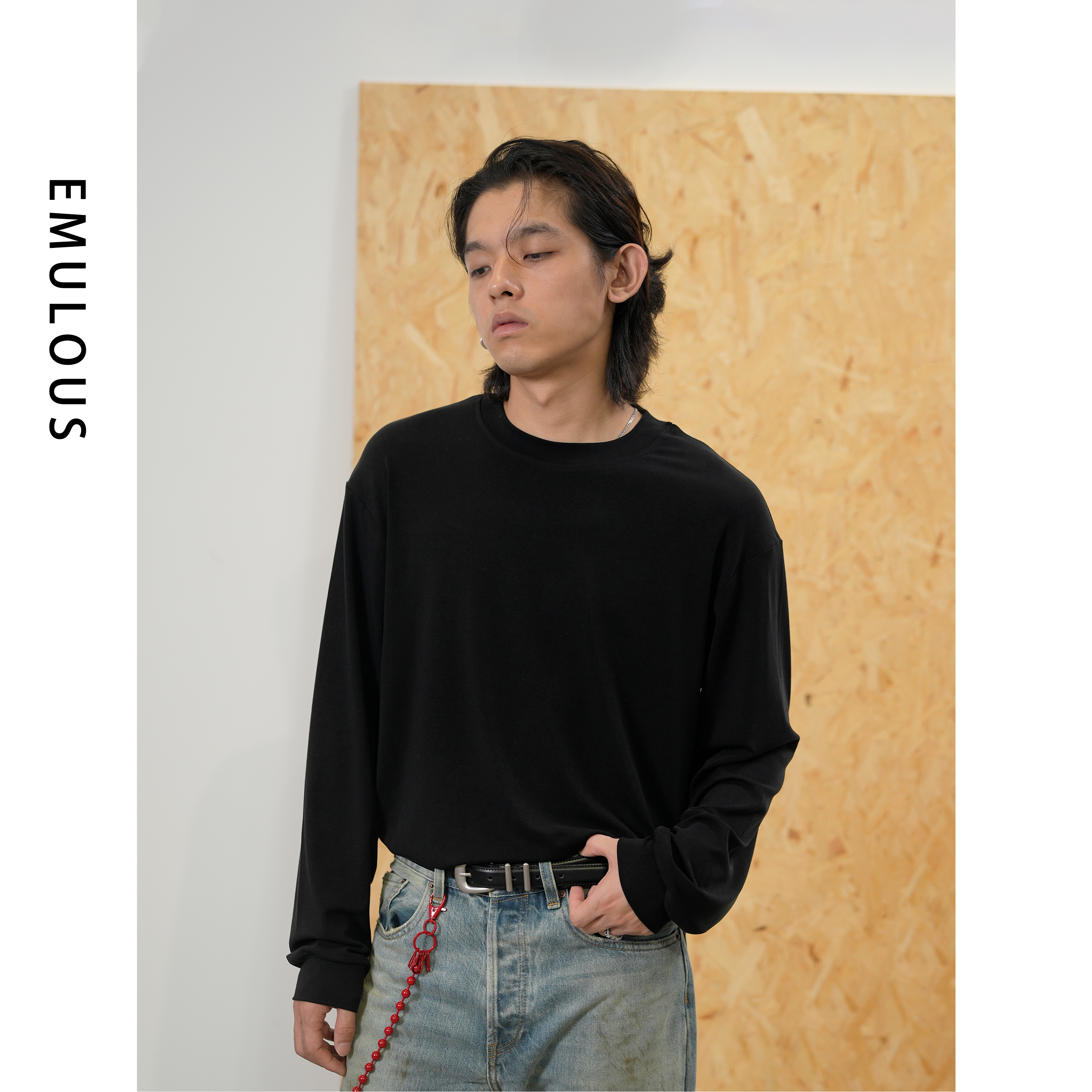 灰蓝色 灰蓝色 灰蓝色  长袖打底 基础打底衫