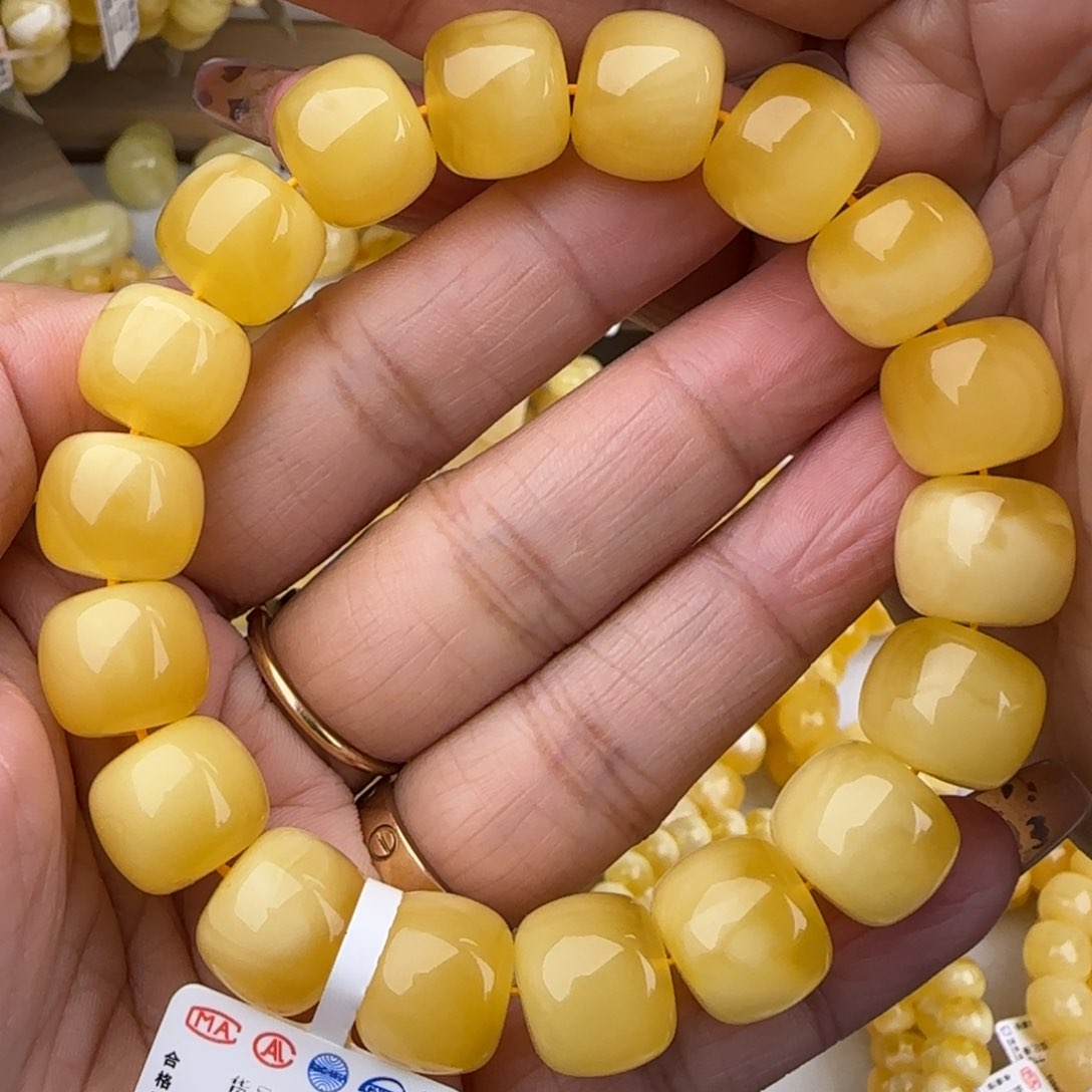 蜜蜡手链未镶嵌老型手串