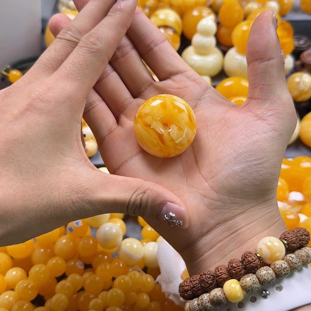 蜜蜡珠宝奇石未镶嵌虎皮墩子