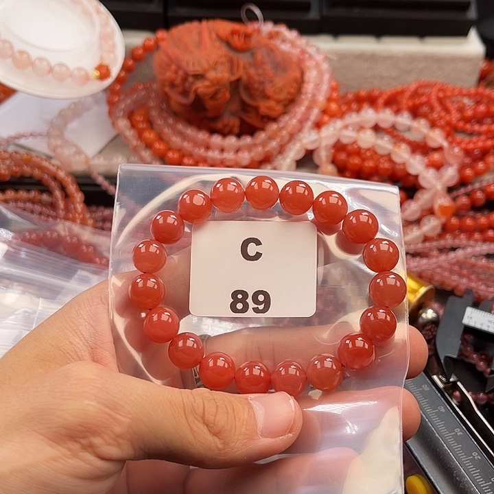 南红玛瑙未镶嵌多样性发货默认微瑕称重10mm