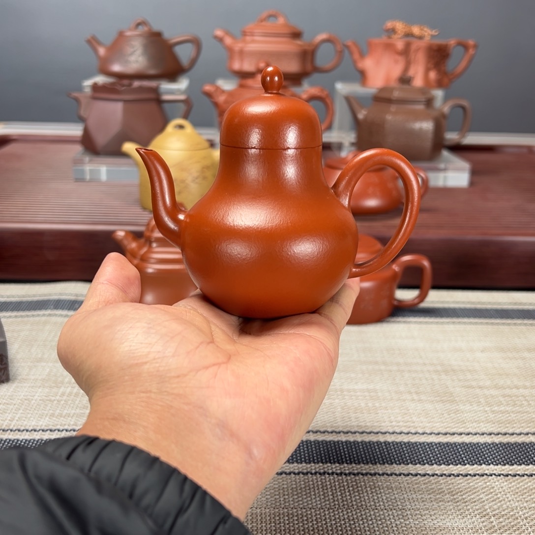 紫砂茶壶思婷160CC朱泥