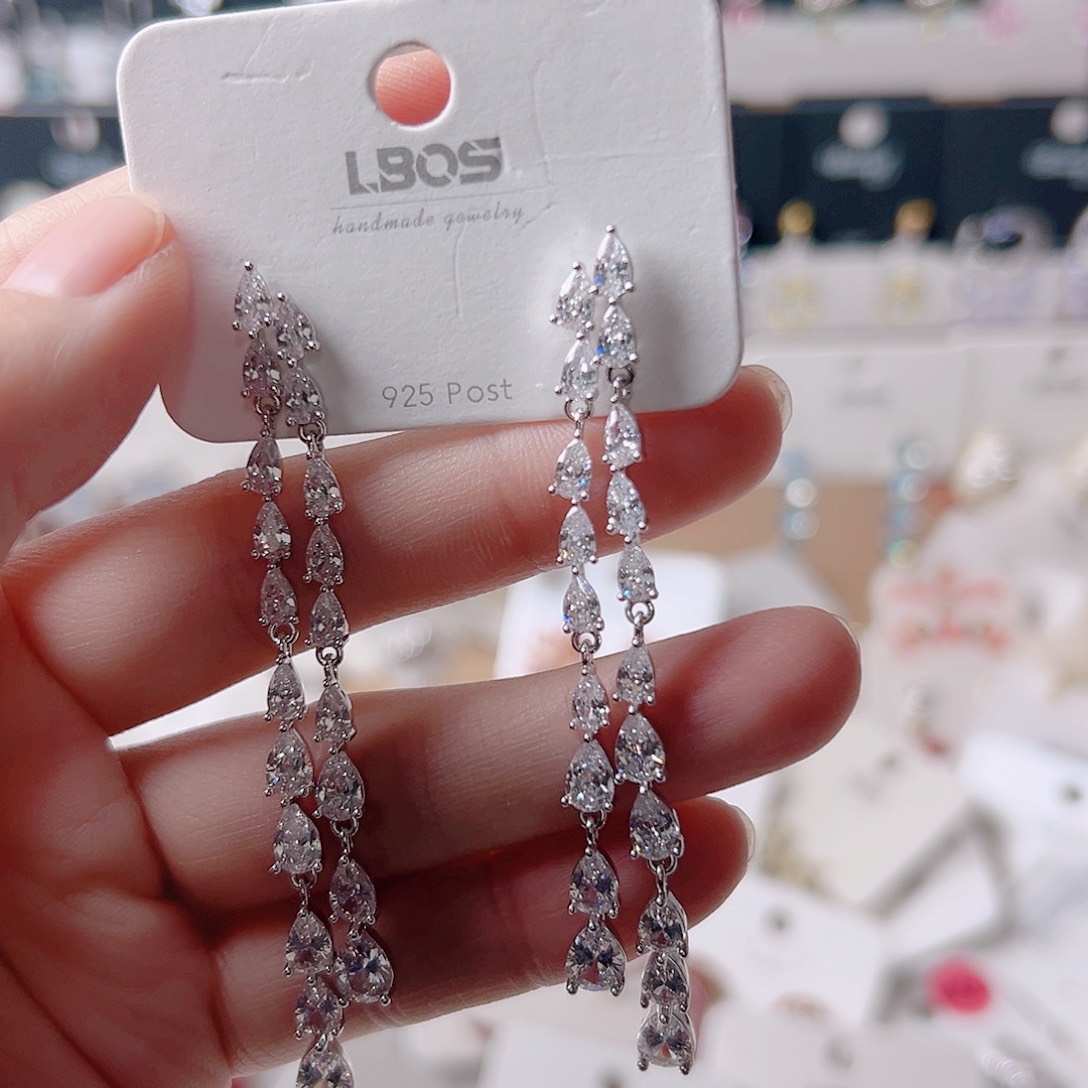 锆石纯铜合金耳环的