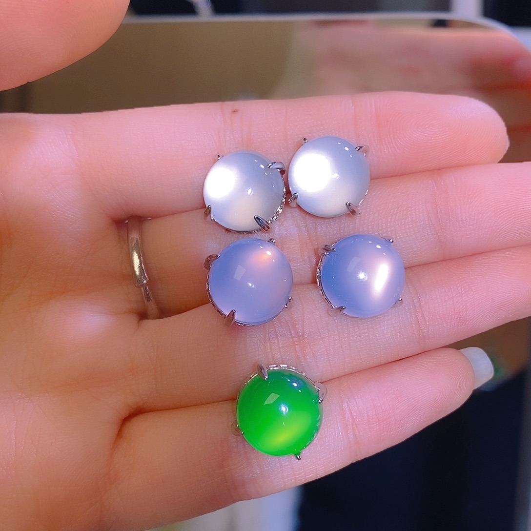 锆石铜合金白富美耳钉