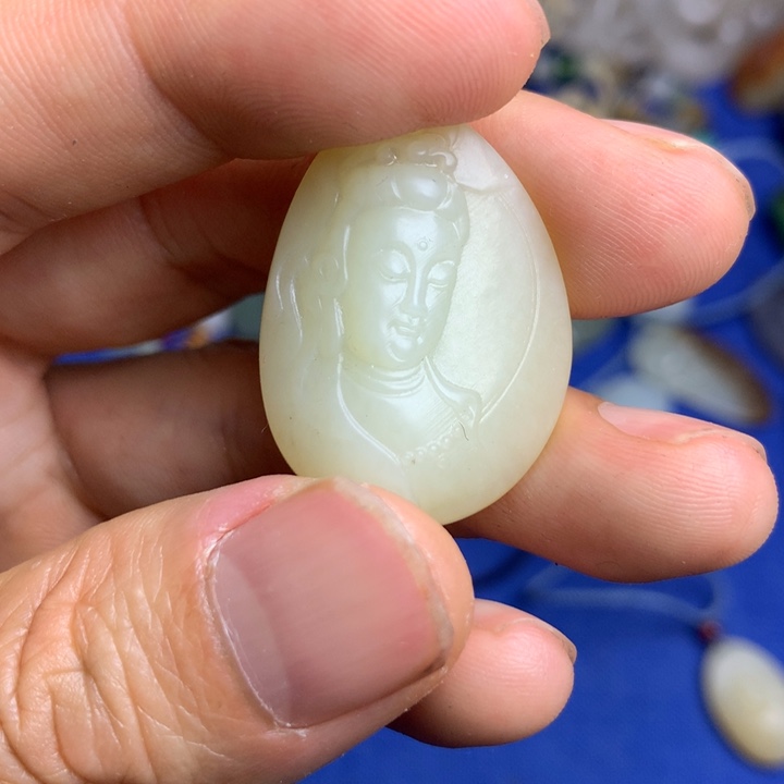 和田玉未镶嵌挂件