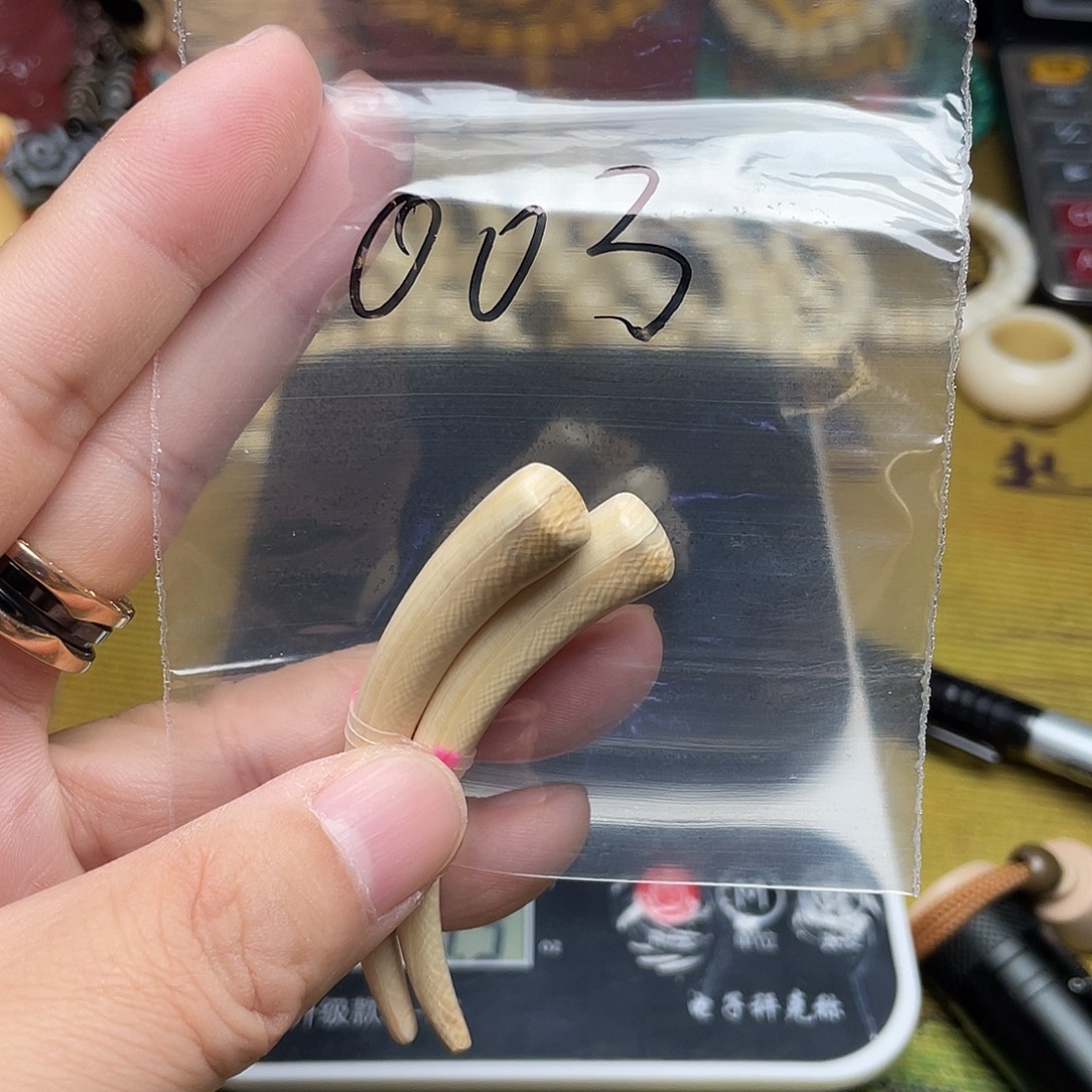 银S925猛犸牙保真