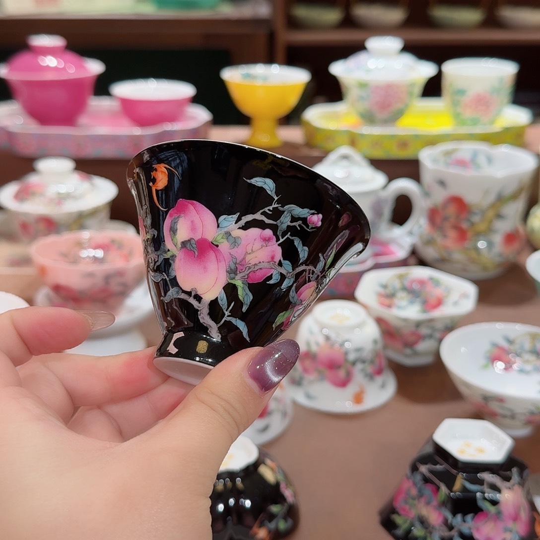 珐琅彩主人杯茶具套装