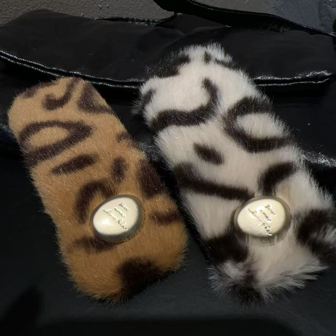 韩国定制毛绒绒发夹Y0070