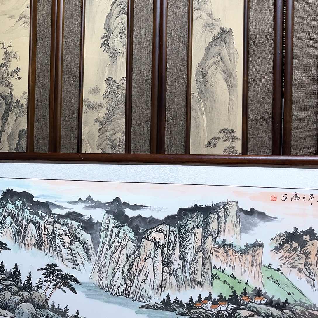 国画浪*云亲笔手绘作品