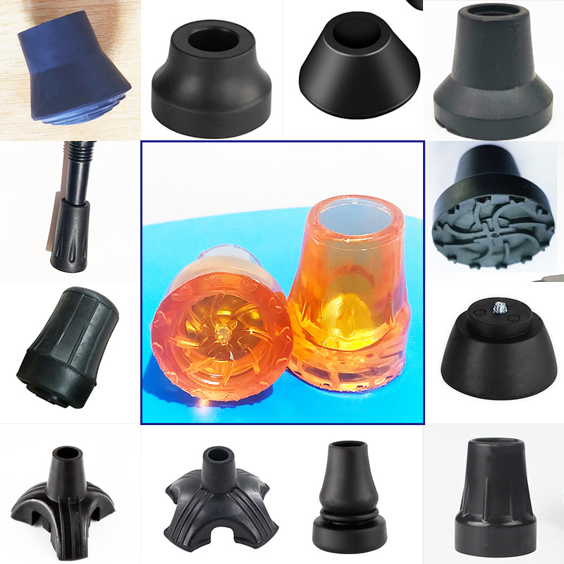 脚垫拐杖防滑垫桌椅胶套胶头手杖垫登山杖脚套双拐脚四脚