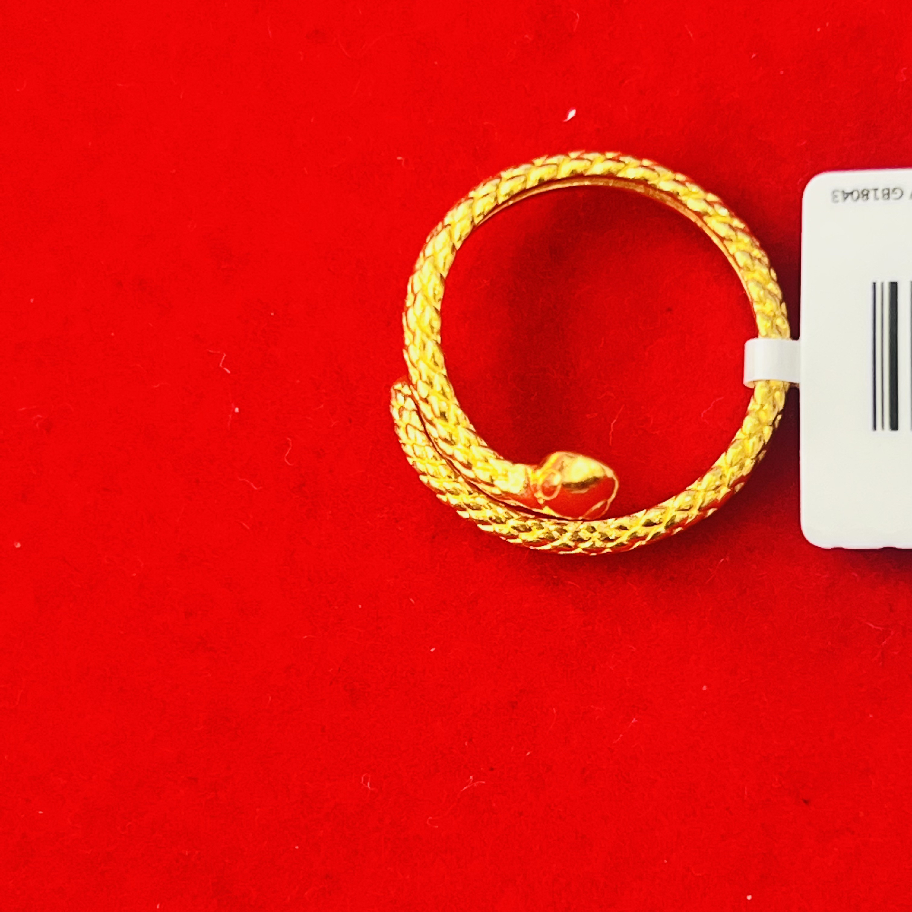 【莹莹专享】足金999 小蛇戒指 GP 3.35