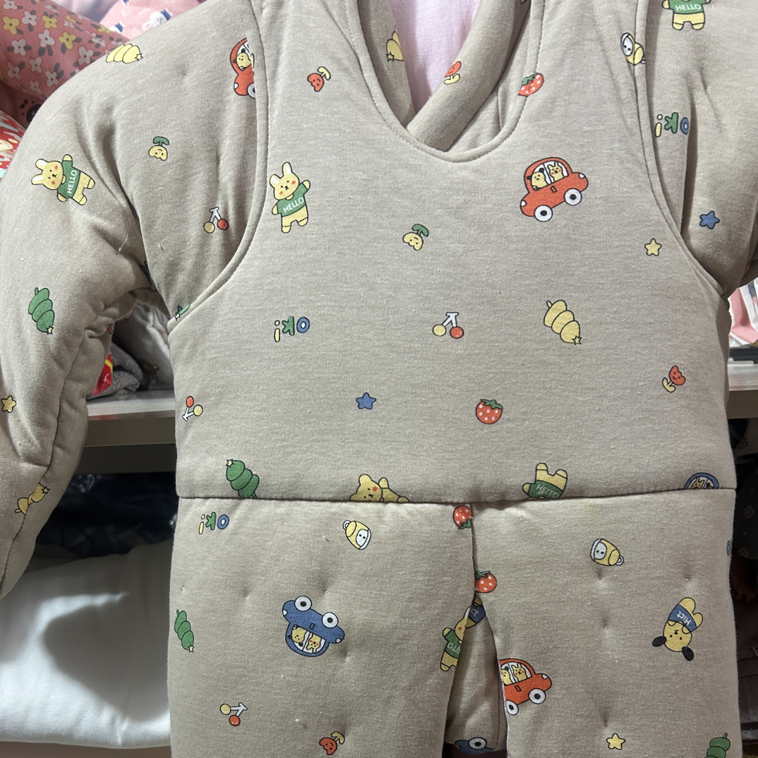 2到3岁宝宝开脚手工棉花衣