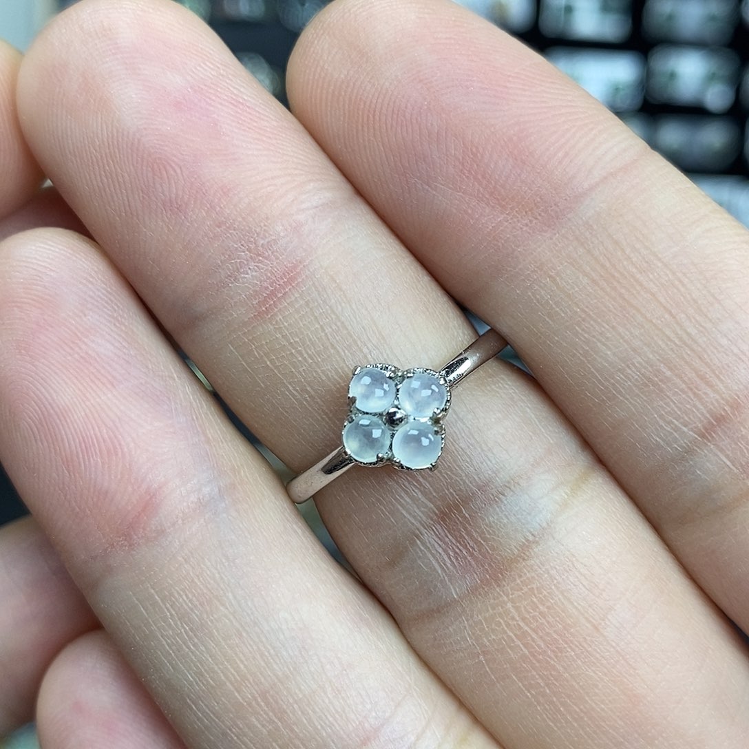 翡翠银S925镶嵌戒指