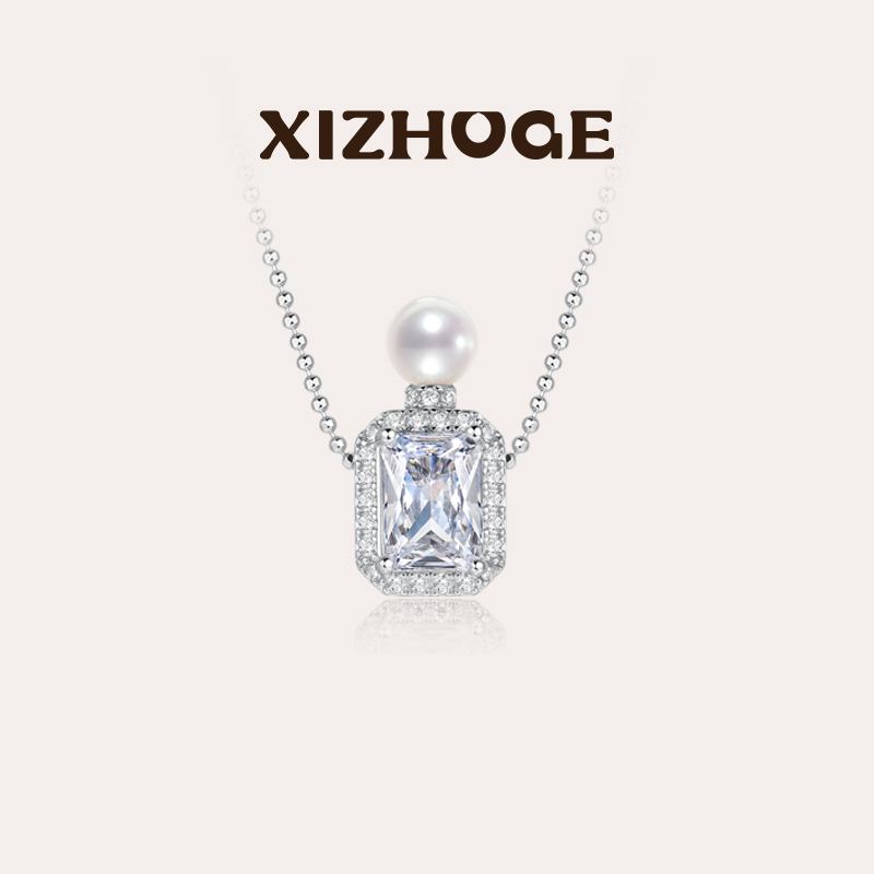 喜珠阁【Vitrine·橱窗】perfume香水吊坠项链淡水有核珍珠5-5.5mm