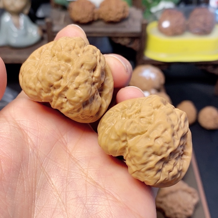 文玩核桃把件006号蛙饼38