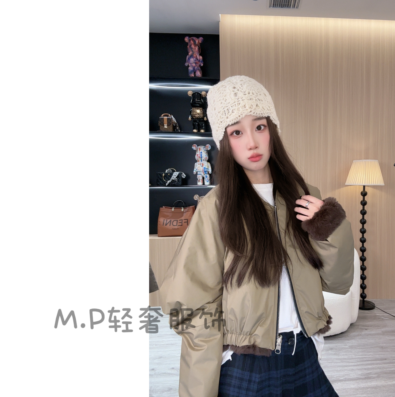 【美萍推荐】精致收腰短款百搭冬季外套