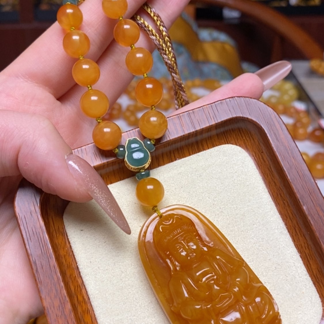 【闪购商品】蜜蜡颈饰未镶嵌项链