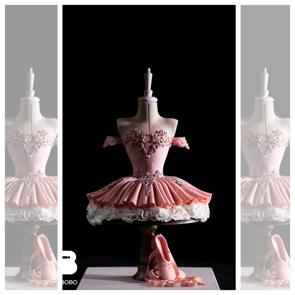 3D翻糖真胚芭蕾舞裙蛋糕