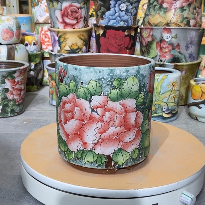 红陶景德镇艺术手绘作品