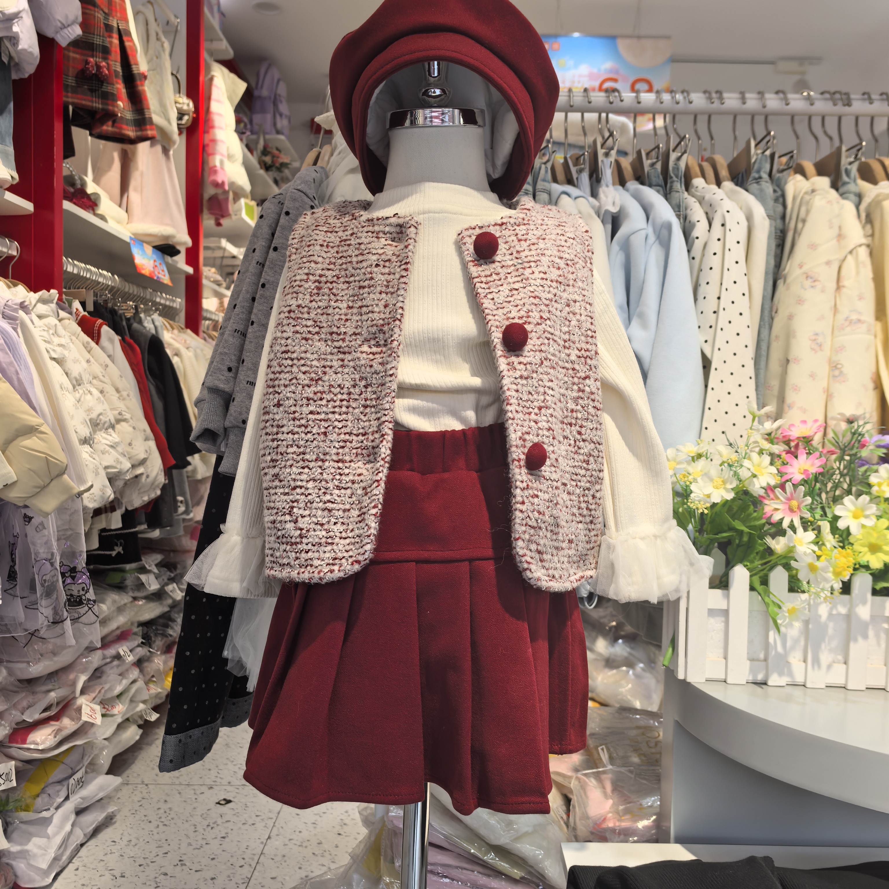 小女童时尚洋气套装裙