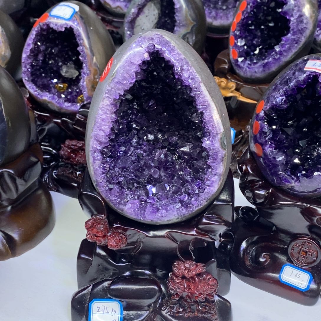 紫晶摆件未镶嵌莹