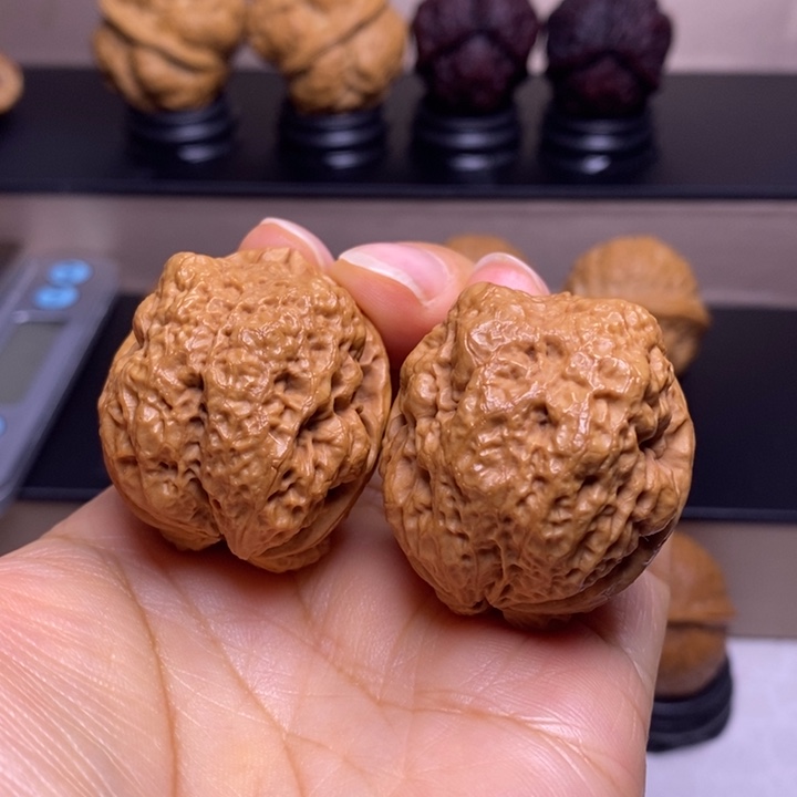 文玩核桃把件金蟾蛹54