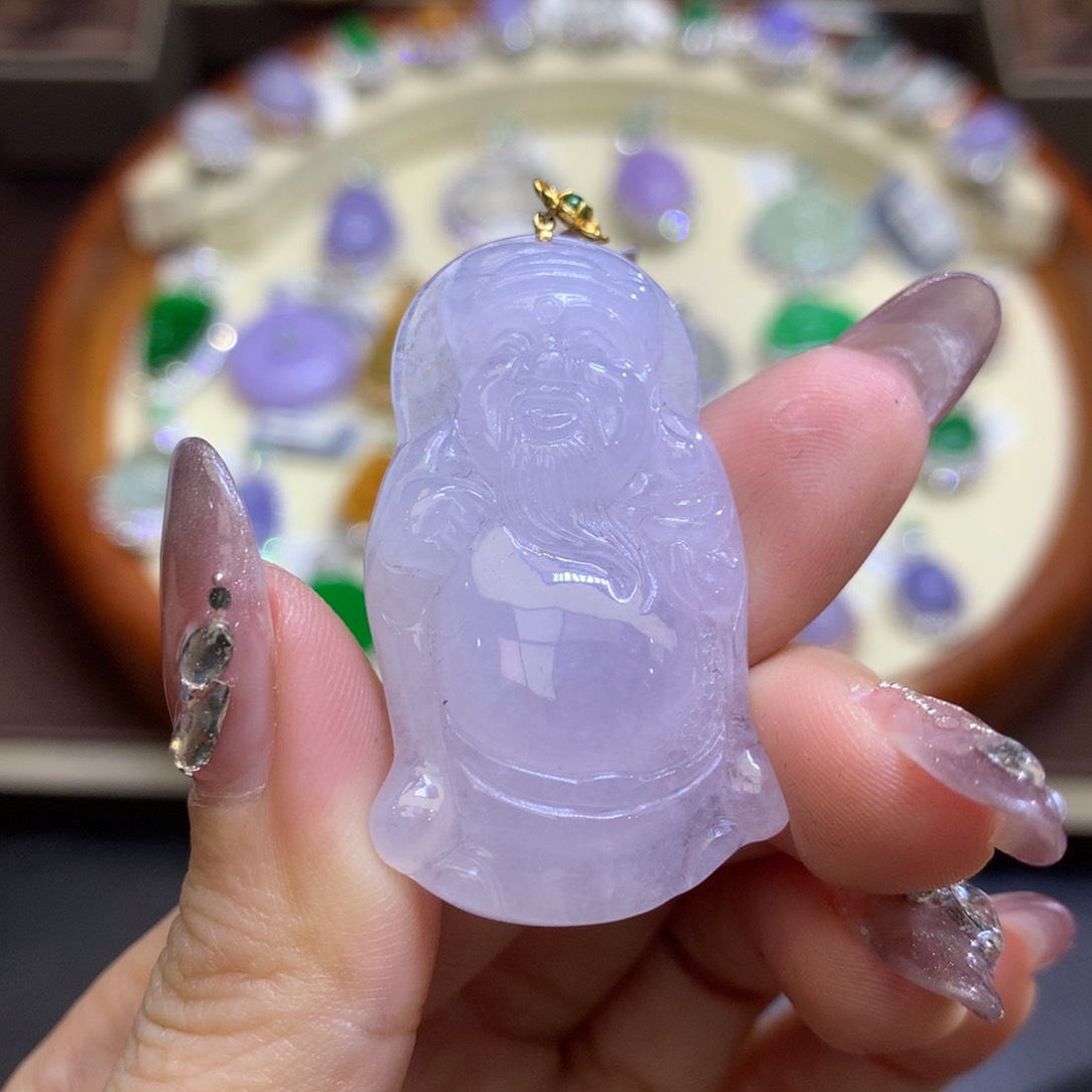 翡翠18K金镶嵌颈饰翡翠
