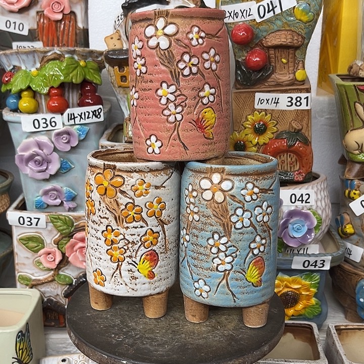 粗陶材质多肉花盆