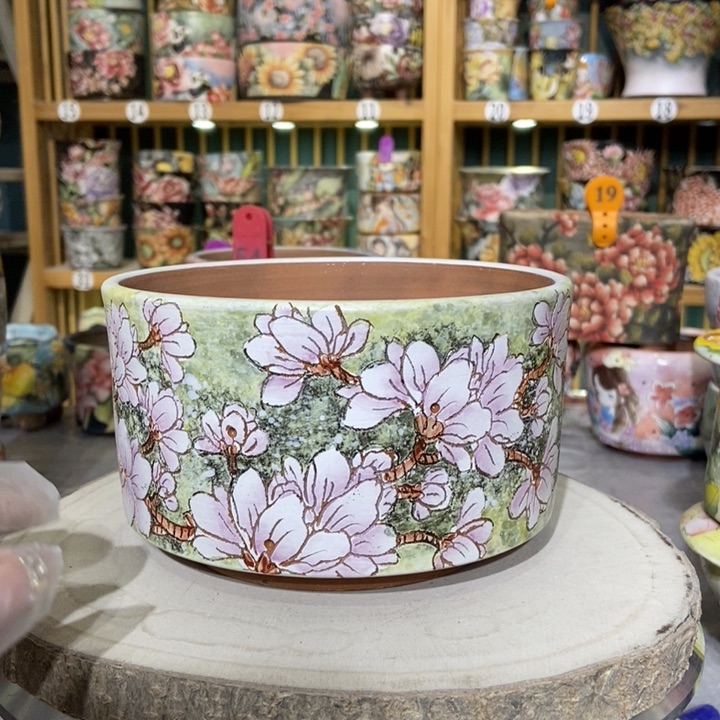 红陶景德镇艺术手绘作品