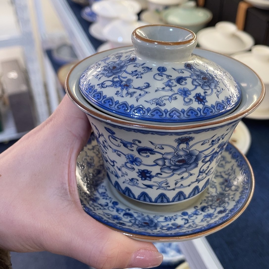 陶景德陶瓷盖碗茶具