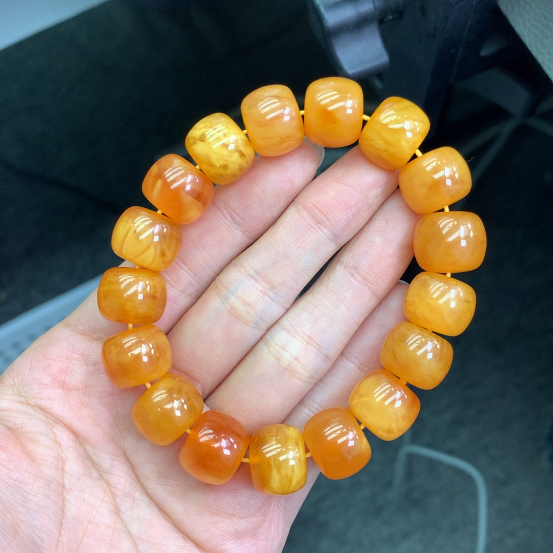 琥珀未镶嵌珠宝奇石14mm➕