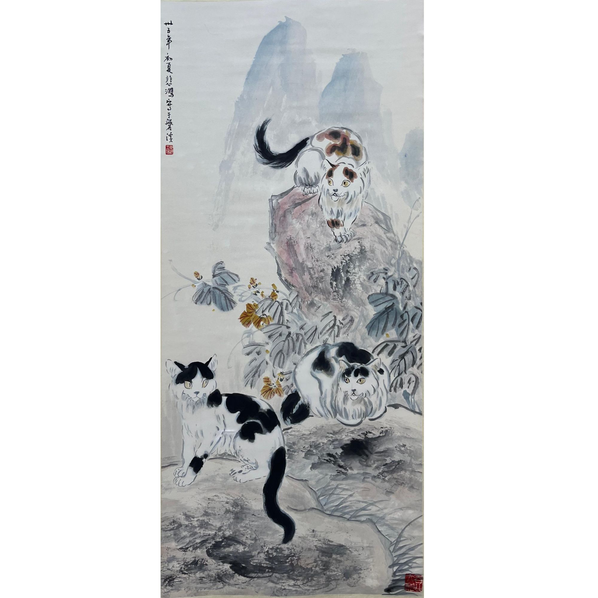 《猫带画集》66x137cm-W2-2840