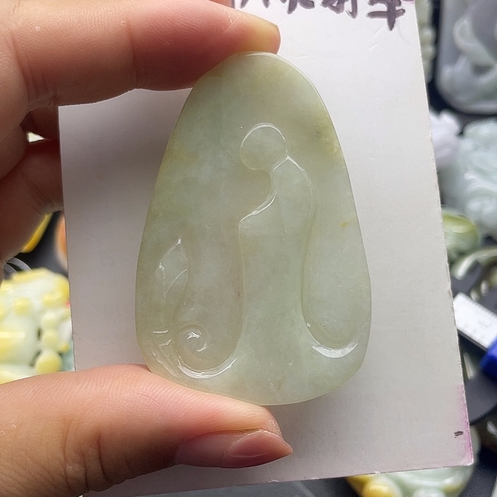翡翠未镶嵌颈饰天然翡翠