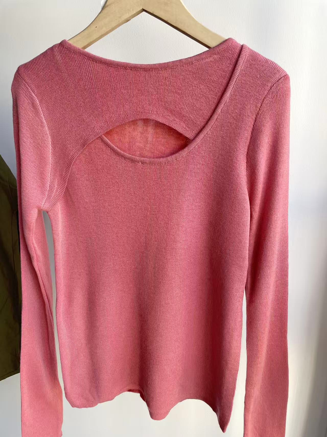 针织纯色长袖秋冬毛针织衫411