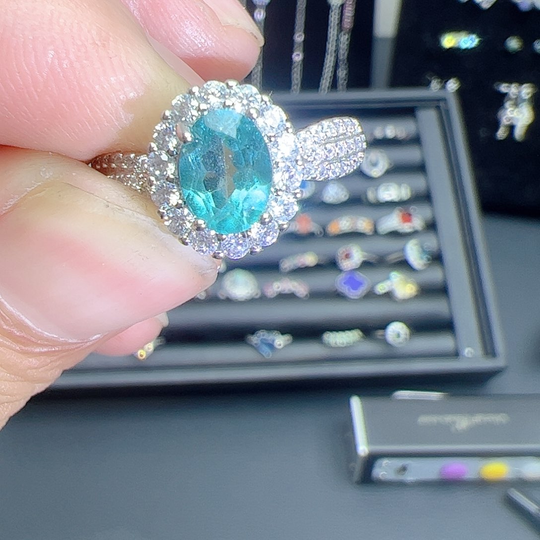 紫晶珠宝半成品银S925镶嵌