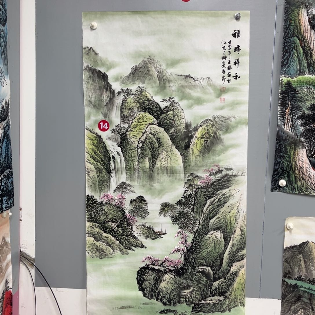 国画宣纸手绘，手工作品