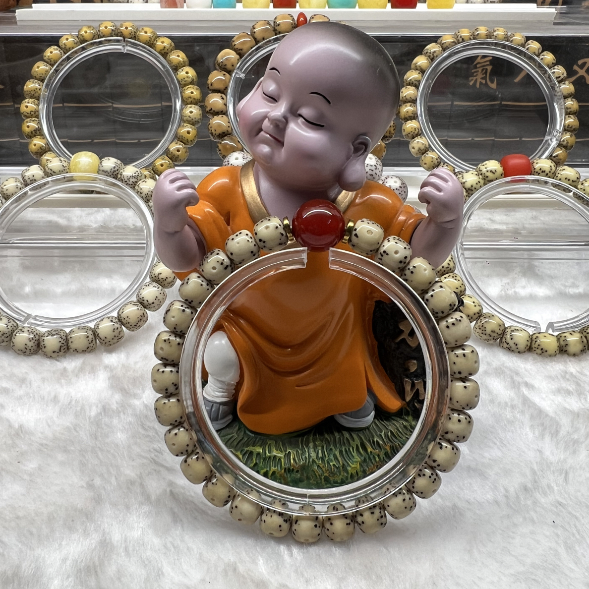 8大留白海南原生态星月菩提手串