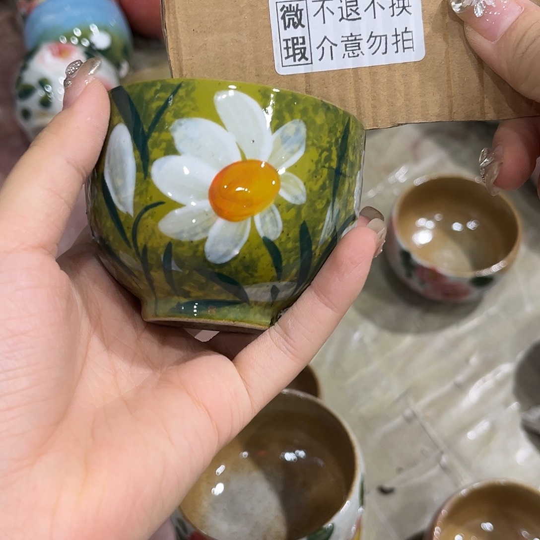 沐***景德镇手工手绘高温釉下彩